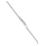 Sterling Silver WWJD ID Bracelet