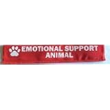 EMOTIONAL SUPPORT ANIMAL Leash Sleeve - Red