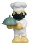 Webkinz Bone Appetit Pug Figure