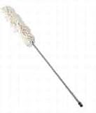 Overhead Dusting Tool, Extends to 51, Washable Dusting Head, White, Gray Telescoping Handle