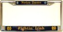 Notre Dame Fighting Irish Chrome Frame