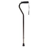 Lumex Adjustable Offset Canes, Nitrile Grip, 31-39, Bronze, 6/cs
