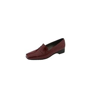 Buy La Canadienne Nicole | Ladies Slip-on Dress Shoes Cherry Crinkle Patent by La Canadienne