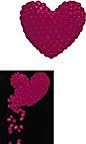4 Foot Heart Sculpture Drop Net 2pk