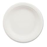 Chinet Classic Paper Plate, 6 Round, 1000/Carton, White