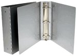 3 Ring Binder: Metal Aluminum 2" Rings