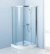 LineaAqua Ego 32 x 32 Semi Circle Glass Shower Enclosure with Shower Tray