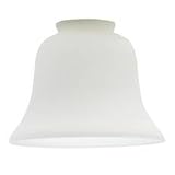 Bell-Shaped Satin White Glass Shade from Destination Lighting