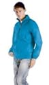 Windbreaker / Regenjacke / Windjacke "Gecko" zum 
Zusammenrollen und Verstauen mit Hüftgürtel für Herren mit dezentem 
Gecko Druck.