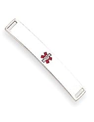 Sterling Silver Medical ID Plate