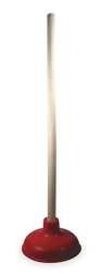 Industrial Grade 1LNX3 Plunger, Cup Size 5 In, Rubber