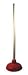 Industrial Grade 1LNX3 Plunger, Cup Size 5 In, Rubber