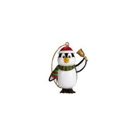 Webkinz Figurine - Holiday Ornament - RING IN THE SEASON PENGUIN