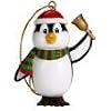 Webkinz Figurine - Holiday Ornament - RING IN THE SEASON PENGUIN