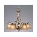 Vaxcel Lighting CH35455A/C Antique Brass Monrovia Tuscan Five Light Down Lighting Chandelier from the Monrovia Collection