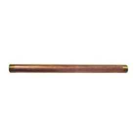 Industrial Grade 4GTE2 Nipple, Red Brass, 1/2 x 10 In