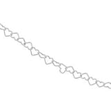 Sterling Silver Heart Link Chain - 20.00 inches