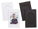 Lot 3 passe-partout BLANC, cadre rectangle,avec enveloppe