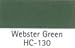 BENJAMIN MOORE PAINT COLOR SAMPLE Webster Green HC-130 SIZE:2 OZ.