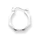 Jewelry : Sardelli - 14k White Gold Medium Hoop Earrings, 21mm x 21mm