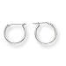 14k White Gold Hoop Childrens Earrings