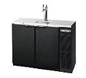 48 in Draft Beer Cooler, 2 Keg, Black
