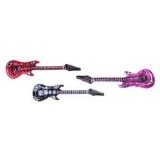 PINK, RED or BLACK Costume Inflatable Guitar
