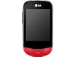 LG T500 Handy (7,1 cm (2,8 Zoll) Touchscreen, HSDPA, GSM, 2 Megapixel Kamera, MP3) rot/pink