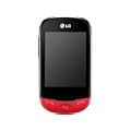 LG T500 Handy (7,1 cm (2,8 Zoll) Touchscreen, HSDPA, GSM, 2 Megapixel Kamera, MP3) rot/pink