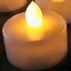 Elegant Pink Cracked Glass Candle Votive with LED Flickering Tealight Candle