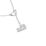 Silver Big Sister Heart Lariat Charm Necklace [Jewelry]