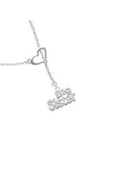 Silver "Big Sister" Heart Lariat Charm Necklace [Jewelry] [Jewelry]