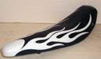 White Flame Banana Seat Stingray Saddle Bicycle