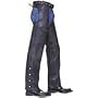 Leather Chaps - Unisex Plain Motorcycle Leather Chaps