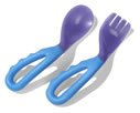 Sassy, Flexi Grip Toddler Fork & Spoon Set