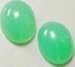 Apple Green Chrysophrase Gem Cabochons 8x6mm Ovals Cabachons Jewelry Pair Beautiful Cabs Pretty Nice Cabochons Cabachons Cabs Gems Chrysophrase