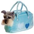 Plush Schnauzer w/Fancy Pal Pet Carrier