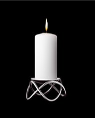 Georg Jensen Glow Candlestick Steel