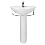 American Standard 0268.100.020 Ravenna Contemporary Design Pedestal Sink Top and Leg with Center Hole, White