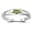 0.01 Ct Diamond & 0.28 Ct Peridot Ring in 14K White Gold-3.0