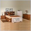 Prepac Monterey Cherry Full Wood Platform Storage Bed 4 Piece Bedroom Set Review