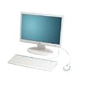 Fujitsu Siemens White Star H22-1W 55,9 cm (22 Zoll) TFT Monitor weiß inklusive Tastatur und Maus HDMI (DVI) (Kontrast 2500:1, 5 Ms Reaktionszeit)