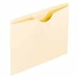Double-Ply Tabbed File Jackets, Legal, Manila, 100/Box