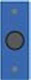 MS Sedco 425 Series 1 Diameter Black Button/Blue Face Plate