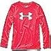 Under Armour Girls' Big Logo Tech Long Sleeve Embossed Tee