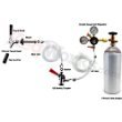 Strange Brew Commercial Keg Beer Dispensing Tap System Kegerator Kit with Empty CO2 Tank