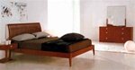 Wholesale Interiors Mansfield Bedroom Set in Cherry - Queen 5 Pc