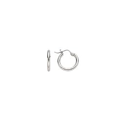 925 Sterling Silver 1/2 Inch Hoop Earrings