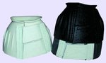Sporting Goods : Bradley Caldwell Equine Boot Bell Double with Velcro Medium Pair White