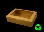 10 x 7 x 2 Six Counts Kraft Mini Size Window Cupcake Box